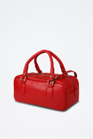 Sac à main en cuir de veau - Rouge