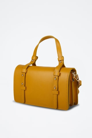 Sac bandoulière en cuir de veau - Jaune