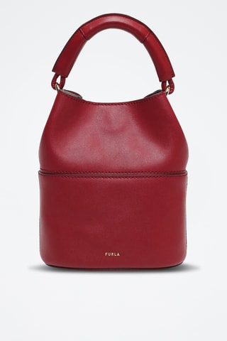 Sac seau en cuir - Bordeaux
