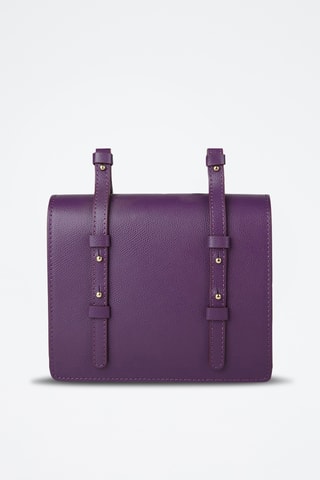 Sac bandoulière en cuir de veau - Violet