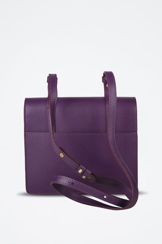Sac bandoulière en cuir de veau - Violet