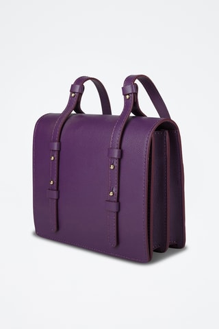 Sac bandoulière en cuir de veau - Violet