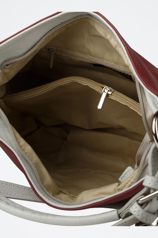 Sac porté épaule en cuir de veau - Rouge