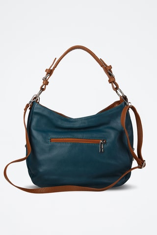 Sac porté épaule en cuir de veau - Marron