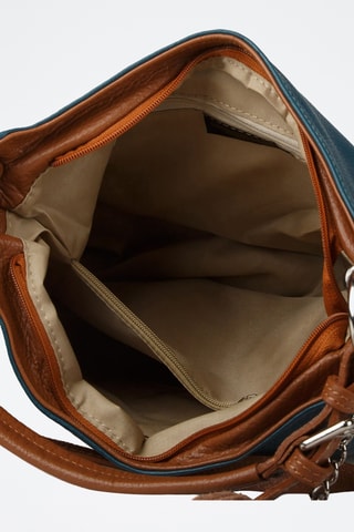 Sac porté épaule en cuir de veau - Marron