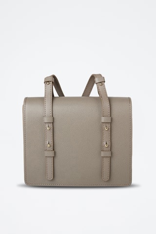 Sac bandoulière en cuir de veau - Taupe