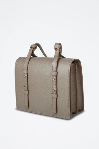 Sac bandoulière en cuir de veau - Taupe