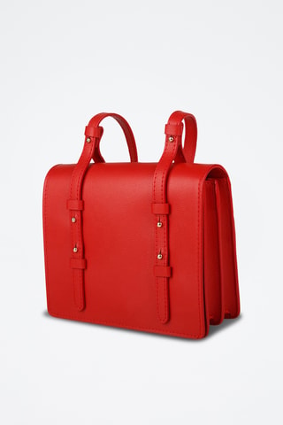 Sac bandoulière en cuir de veau - Rouge