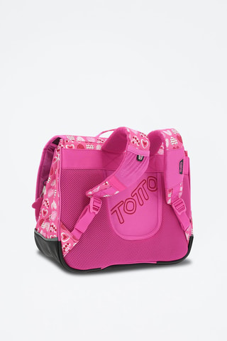 Cartable Tijeras - Blanc, noir, rouge et rose