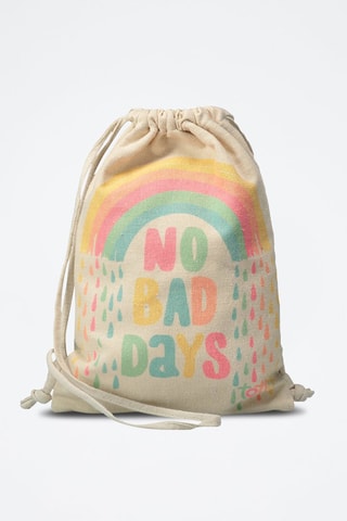 Zaino Rainbow - Beige, verde, giallo e rosa