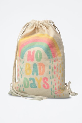 Zaino Rainbow - Beige, verde, giallo e rosa