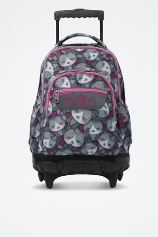 Sac à dos à roulettes Renglones - Gris