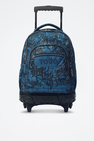 Sac à dos à roulettes Renglones - Bleu