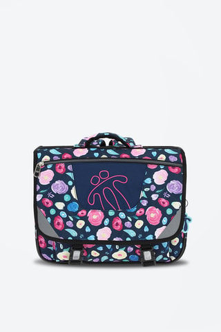 Cartable Tijeras Bleu marine et rose - Bleu, jaune, violet et rose