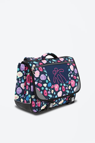 Cartable Tijeras Bleu marine et rose - Bleu, jaune, violet et rose