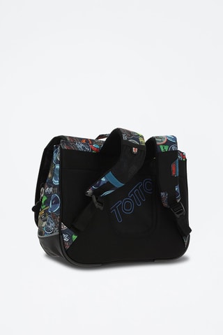 Cartable Tijeras - Noir, bleu, vert et gris