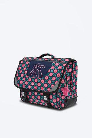Cartable Tijeras - Blanc, bleu et rose