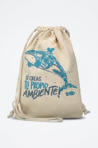 Zaino Whale - Beige e blu