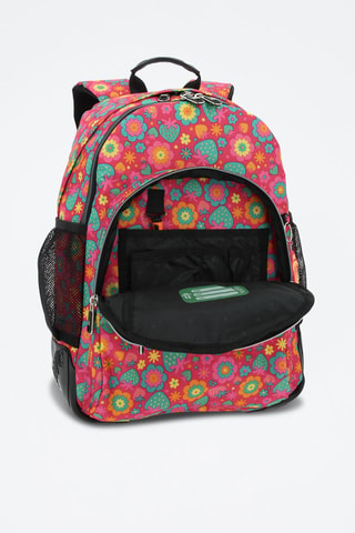 Zaino Crayoles Fucsia - Nero, blu, arancione e viola