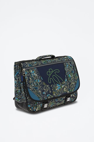 Cartable Tijeras - Beige, bleu et vert