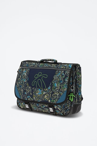 Cartable Tijeras - Beige, bleu et vert