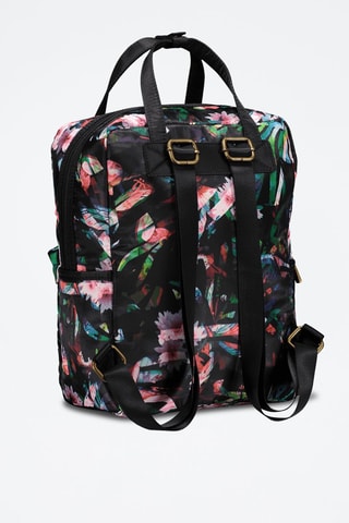 Zaino Amanda - Nero, verde, arancione e rosa