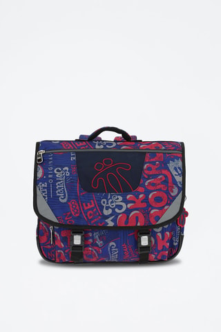 Cartable Tijeras - Noir, rouge, bleu et gris