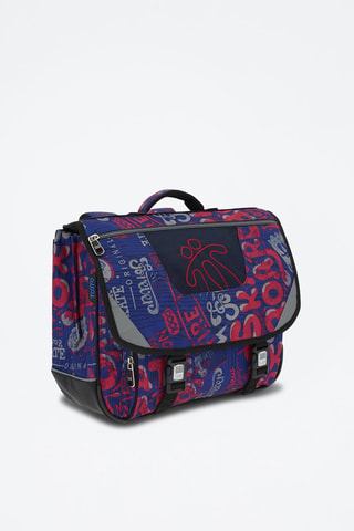 Cartable Tijeras - Noir, rouge, bleu et gris