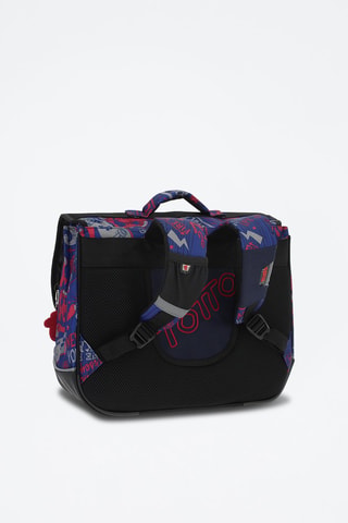 Cartable Tijeras - Noir, rouge, bleu et gris