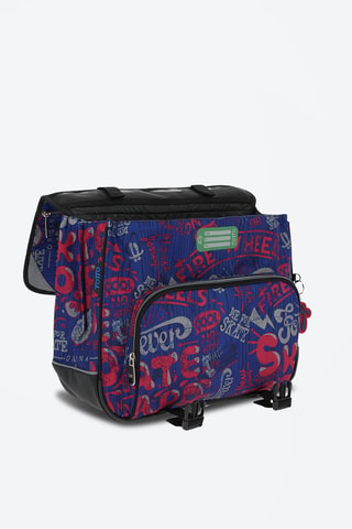 Cartable Tijeras - Noir, rouge, bleu et gris