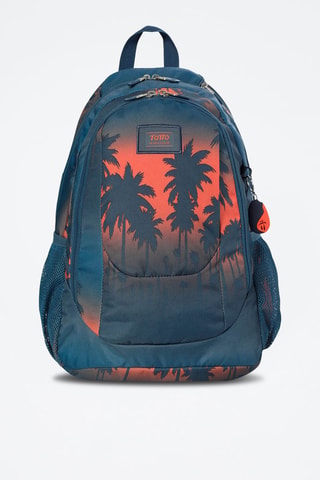 Zaino Goctal - Rosso, blu, argentato e grigio