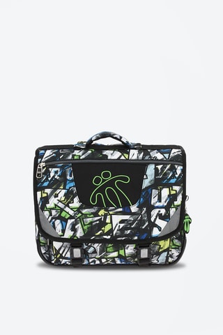 Cartable Tijeras Blanc et noir - Blanc, noir, bleu, vert et gris