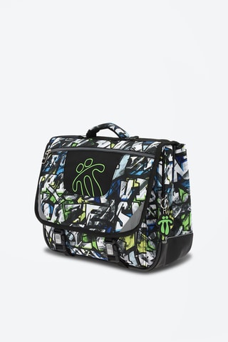 Cartable Tijeras Blanc et noir - Blanc, noir, bleu, vert et gris