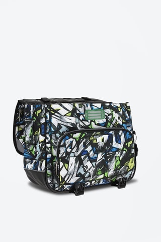 Cartable Tijeras Blanc et noir - Blanc, noir, bleu, vert et gris