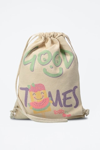 Zaino Good Times - Beige, verde e viola
