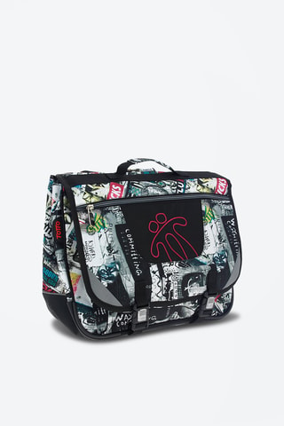 Cartable Tijeras - Blanc, noir, bleu, rose et gris
