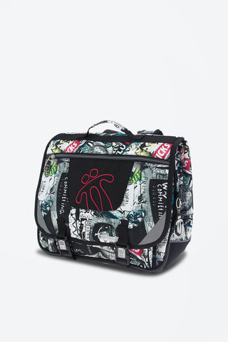 Cartable Tijeras - Blanc, noir, bleu, rose et gris