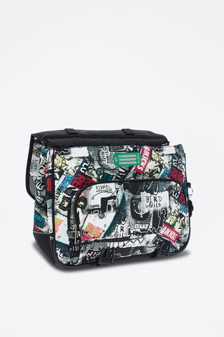 Cartable Tijeras - Blanc, noir, bleu, rose et gris