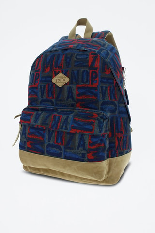 Zaino Yerem - Beige, rosso e grigio