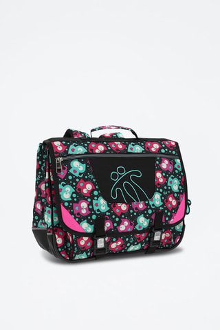 Cartable Tijeras - Blanc, noir, bleu et rose