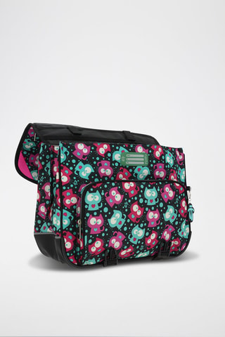 Cartable Tijeras - Blanc, noir, bleu et rose