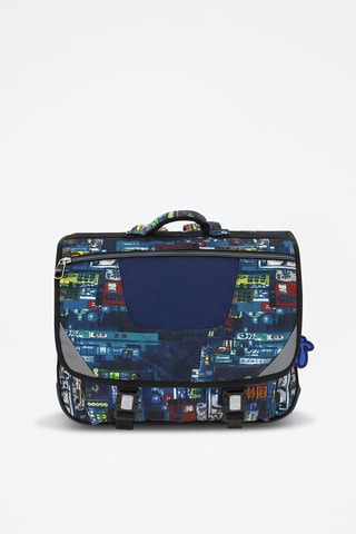 Cartable Tijeras - Blanc, noir et bleu