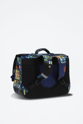 Cartable Tijeras - Blanc, noir et bleu