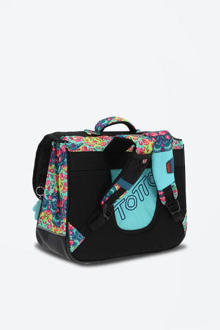 Cartable Tijeras - Bleu, vert et rose