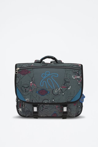 Cartable Tijeras - Blanc, noir, rouge, bleu et gris