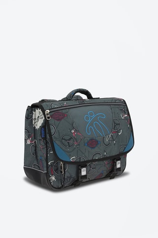 Cartable Tijeras - Blanc, noir, rouge, bleu et gris