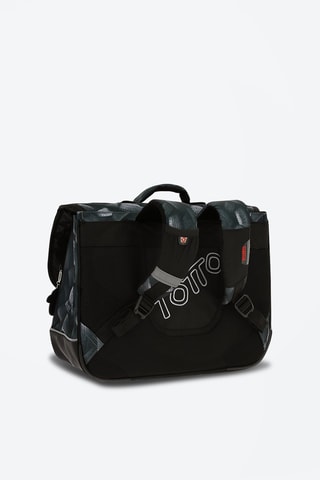 Cartable Tijeras - Noir, rouge et gris