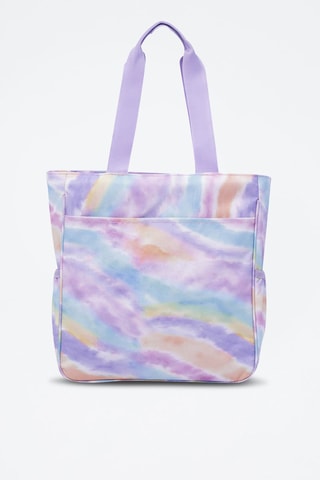 Sac porté épaule tie and dye Cutara - Violet et rose