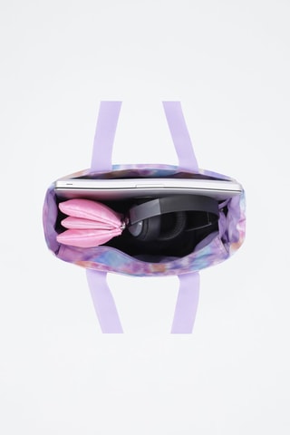 Sac porté épaule tie and dye Cutara - Violet et rose