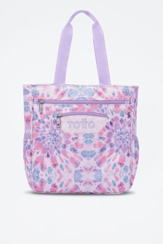 Sac porté épaule tie and dye Cutara - Violet et rose